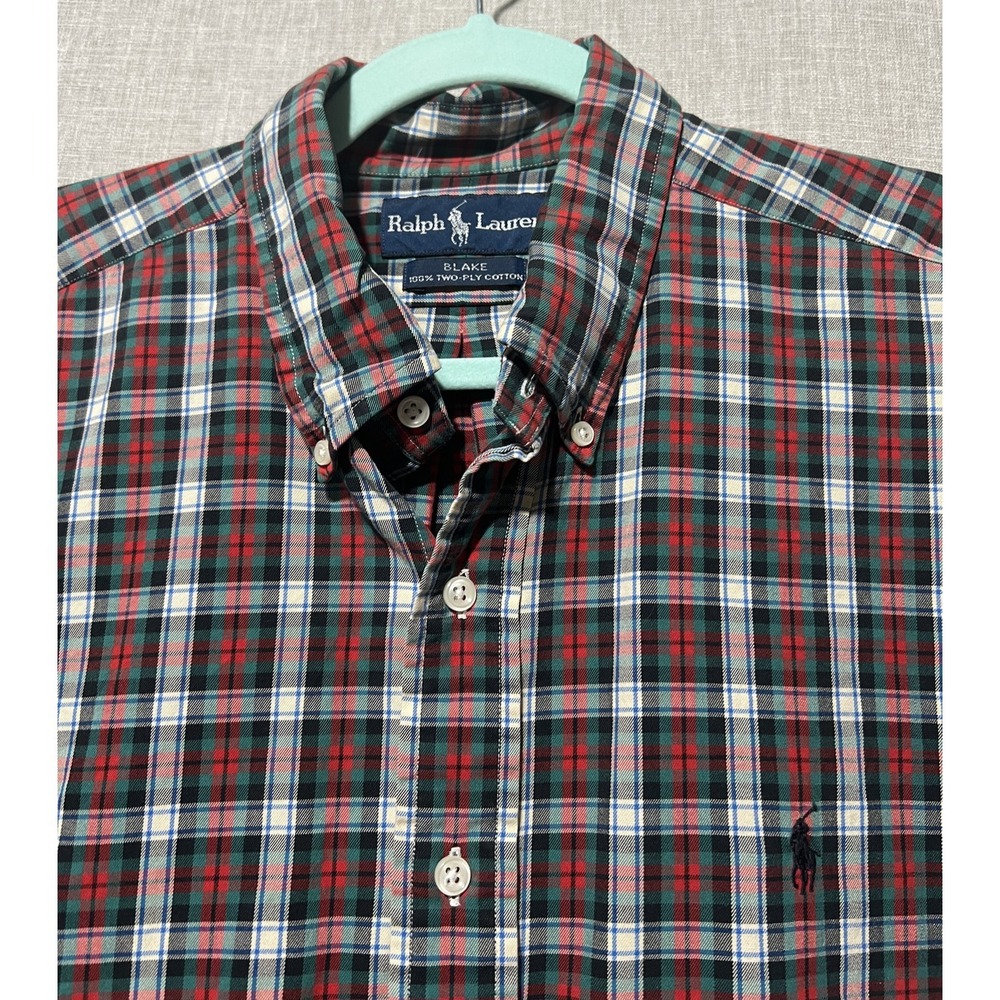 Ralph Lauren Blake Tartan Plaid Shirt‎ Mens XL Pony Preppy Academia Heritage